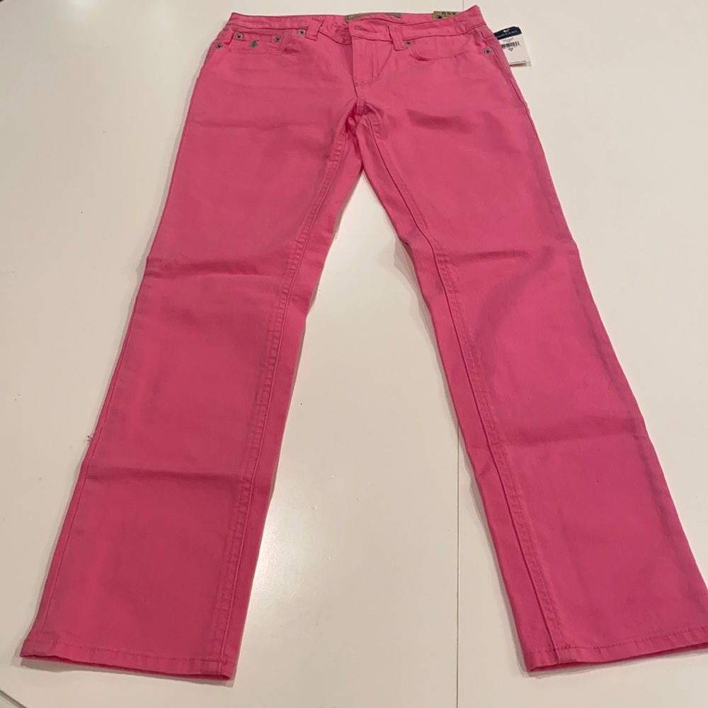 Ralph Lauren hot pink Bowery skinny girls size 12 NWT